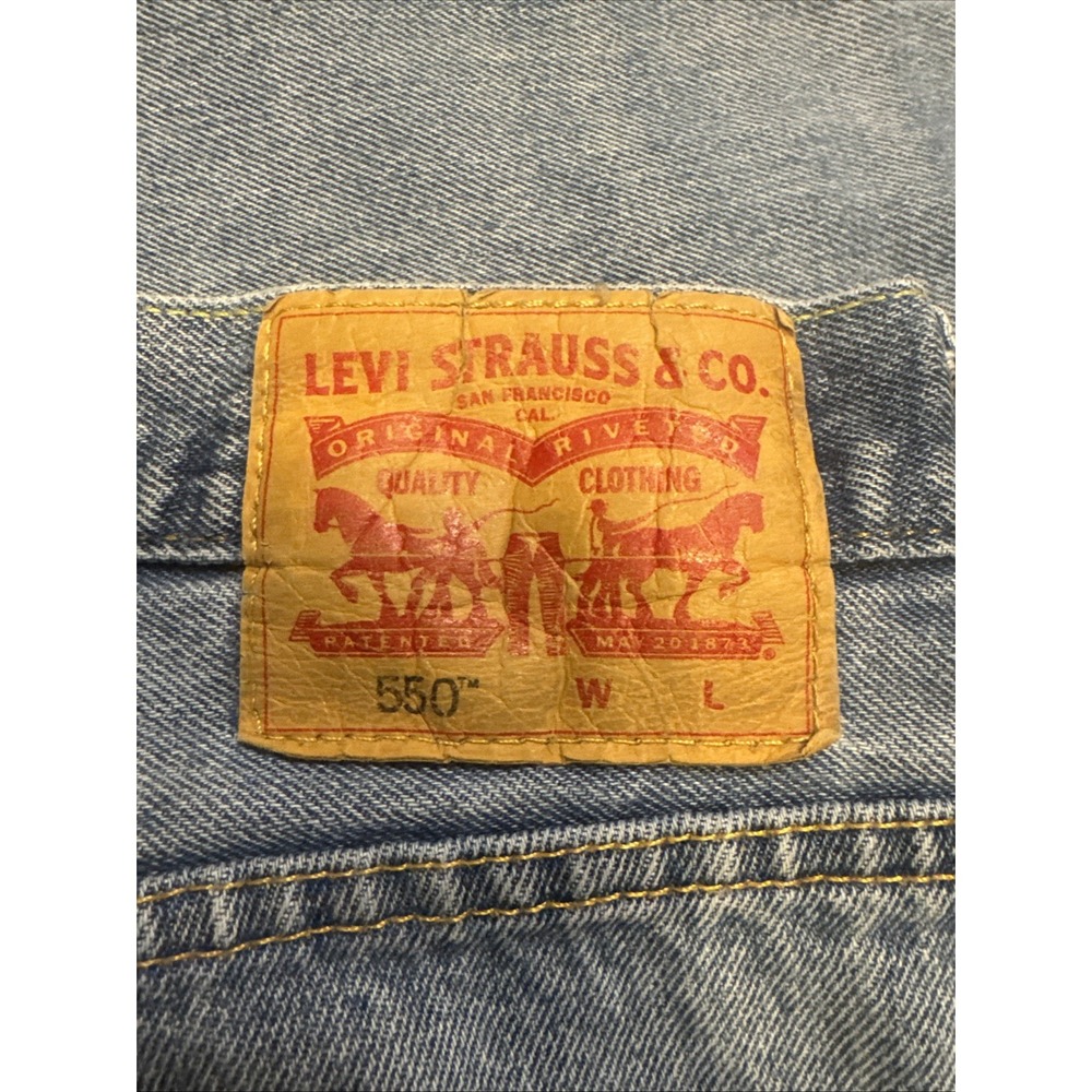 Vintage‎ Levi's 550 Relaxed Fit Jeans W48 L32 Tapered Leg Light Wash USA Style - Picture 2 of 7